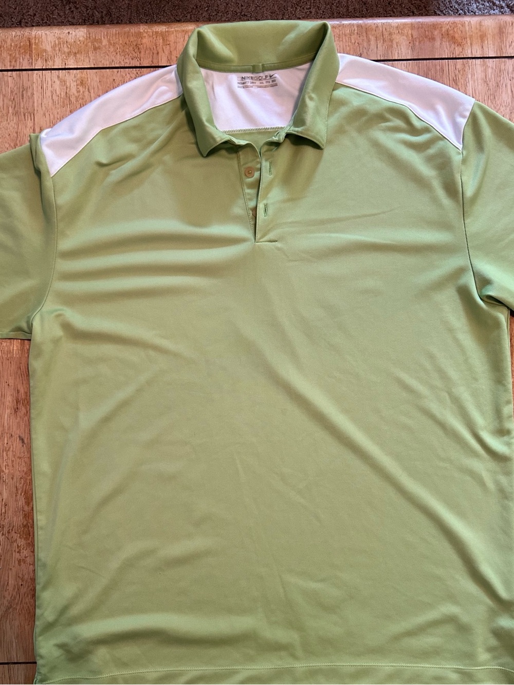 Nike Golf Light Green Polo Shirt XXL